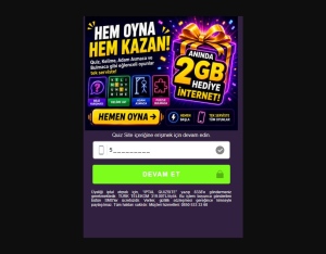 26147 · TR Get Free GB Pin submit Türk Telekom , Wifi Turkey 1 · Türk Telekom · Mainstream · Sweepstakes