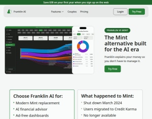 Franklin AI Budgeting & Financial Insights · Free Trial
