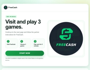 Freecash: Play 3 Games (5 min)