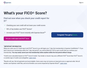 Experian Credit Report