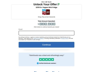 SOI · GetnGoods -250 Dr Pepper Mini Fridge Rewards · Sweeps