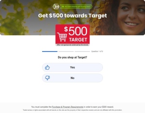 UpLevelRewards Target · $500 GC SOI