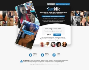 Sexklik · BE, NL, Dating, Adult Dating, women, date, sex, sexy, tinder, flirt