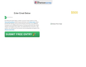 The American Survey $500 CashApp
