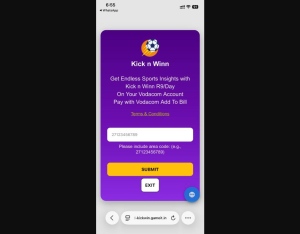 26262 · ZA KickNWin 2ClickFlow Vodacom , Wifi South Africa 1 · 2ClickFlow · Vodacom · Mainstream · Games