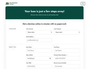 MyReliableFund · Email CPL
